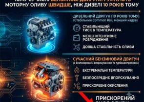 Чому сучасні бензинові двигуни руйнують моторну оливу швидше, ніж дизелі 10 років тому