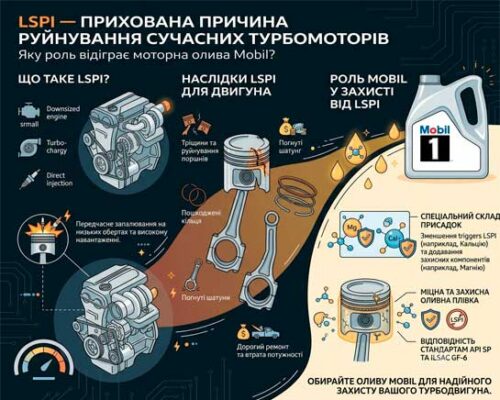 LSPI — прихована причина руйнування сучасних турбомоторів: яку роль відіграє моторна олива Mobil
