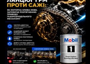 Ланцюг ГРМ проти сажі: як моторна олива Mobil запобігає розтягуванню приводу газорозподільного механізму